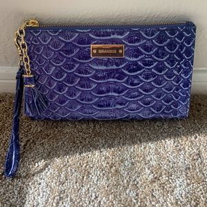 Blue Brahmin wristlet